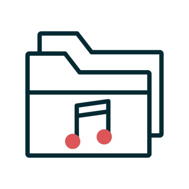 Bilgisayar ui dizini basit simgesi, vektör illüstrasyonu