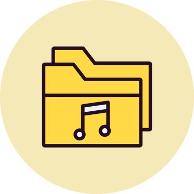 Bilgisayar ui dizini basit simgesi, vektör illüstrasyonu