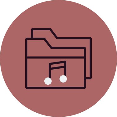 Bilgisayar ui dizini basit simgesi, vektör illüstrasyonu