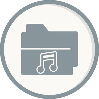 Bilgisayar ui dizini basit simgesi, vektör illüstrasyonu