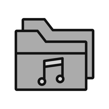 Bilgisayar ui dizini basit simgesi, vektör illüstrasyonu