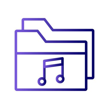 Bilgisayar ui dizini basit simgesi, vektör illüstrasyonu