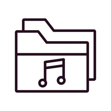 Bilgisayar ui dizini basit simgesi, vektör illüstrasyonu