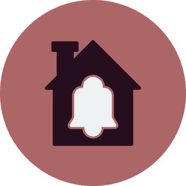 Bildirim basit simgesi, vektör illüstrasyonu