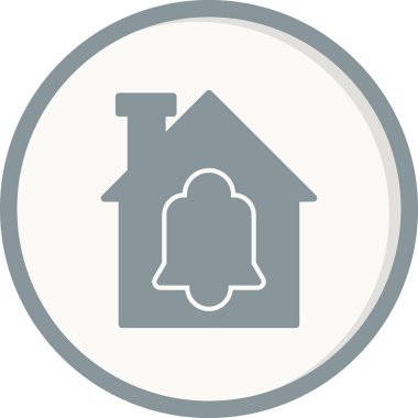 Bildirim basit simgesi, vektör illüstrasyonu