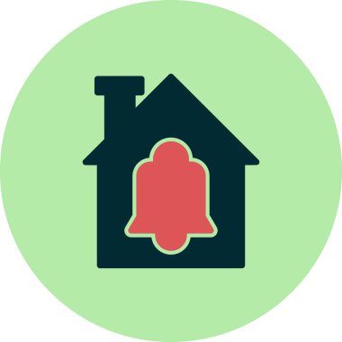 Bildirim basit simgesi, vektör illüstrasyonu