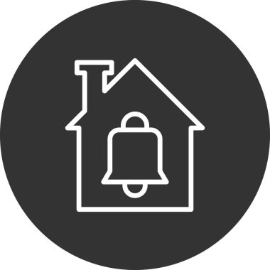 Bildirim basit simgesi, vektör illüstrasyonu