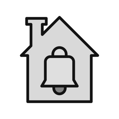 Bildirim basit simgesi, vektör illüstrasyonu