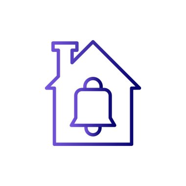 Bildirim basit simgesi, vektör illüstrasyonu