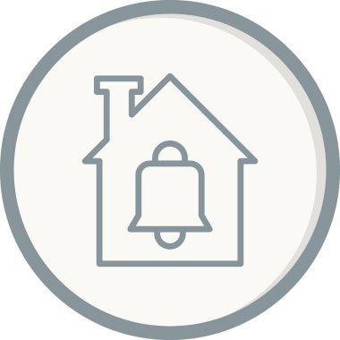 Bildirim basit simgesi, vektör illüstrasyonu