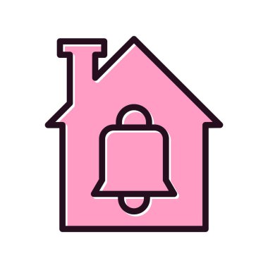 Bildirim basit simgesi, vektör illüstrasyonu