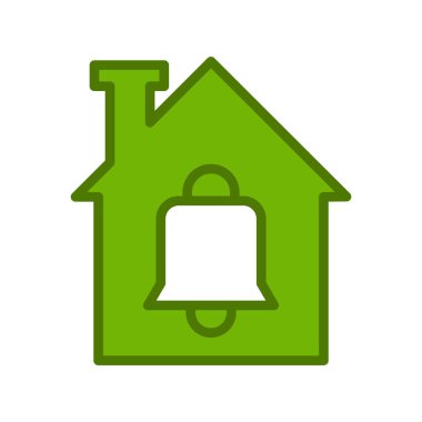 Bildirim basit simgesi, vektör illüstrasyonu