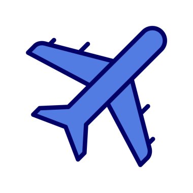 Moda tarzında izole edilmiş uçak simgesi