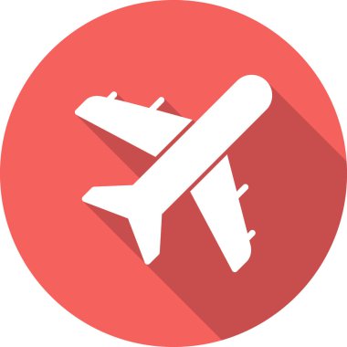 Moda tarzında izole edilmiş uçak simgesi