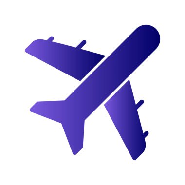 Moda tarzında izole edilmiş uçak simgesi