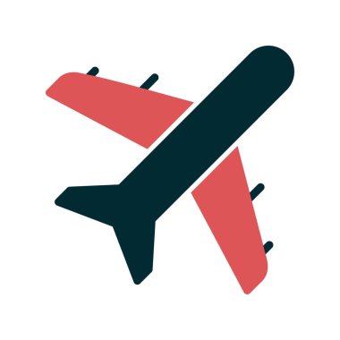 Moda tarzında izole edilmiş uçak simgesi