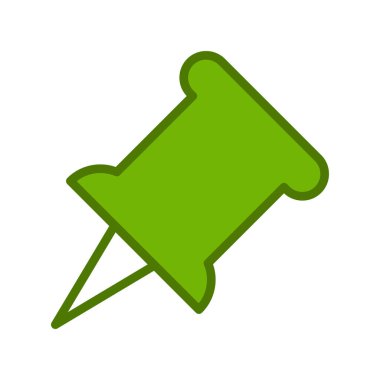 itme PIN simge vektör çizim