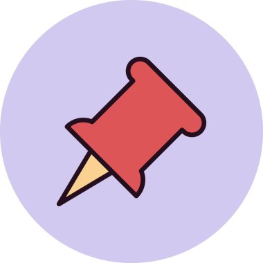 itme PIN simge vektör çizim