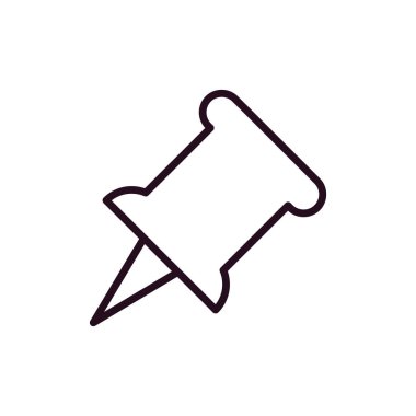 itme PIN simge vektör çizim