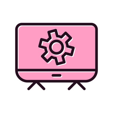 vektör simgesi modern basit ve temiz dişli ayarlanıyor