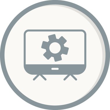 vektör simgesi modern basit ve temiz dişli ayarlanıyor