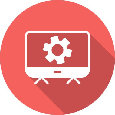 vektör simgesi modern basit ve temiz dişli ayarlanıyor