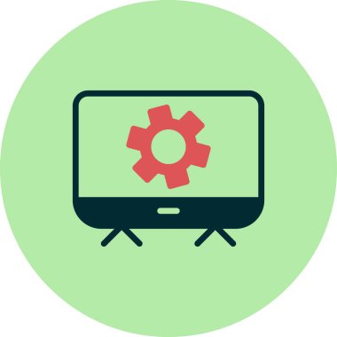 vektör simgesi modern basit ve temiz dişli ayarlanıyor