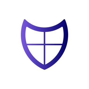 kalkan vektör çizim çizgisi simgesi