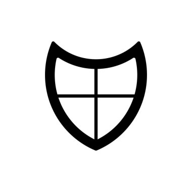 kalkan vektör çizim çizgisi simgesi