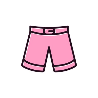 İnsan şort simgesinin vektör illüstrasyonu