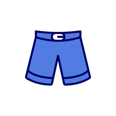 İnsan şort simgesinin vektör illüstrasyonu