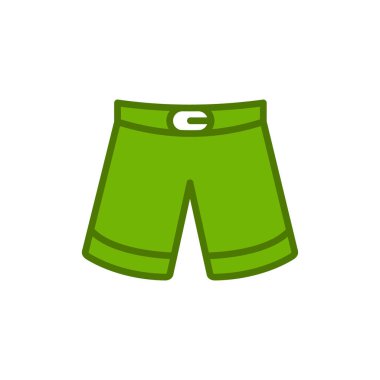 İnsan şort simgesinin vektör illüstrasyonu