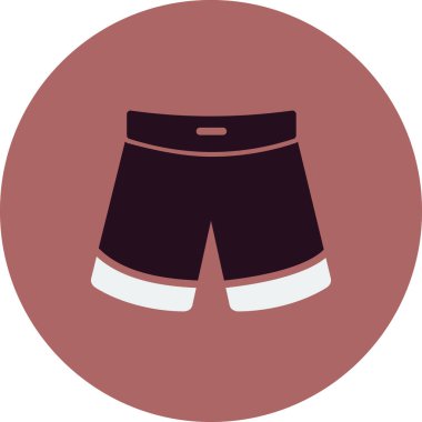 İnsan şort simgesinin vektör illüstrasyonu