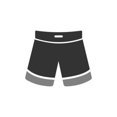 İnsan şort simgesinin vektör illüstrasyonu