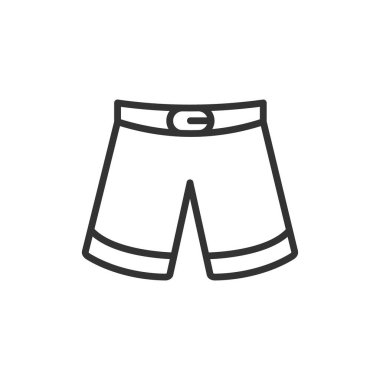 İnsan şort simgesinin vektör illüstrasyonu