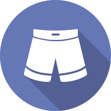 İnsan şort simgesinin vektör illüstrasyonu