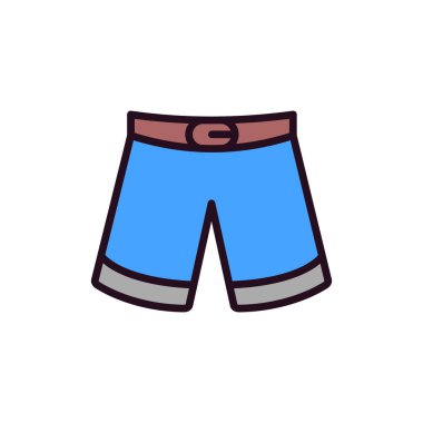İnsan şort simgesinin vektör illüstrasyonu