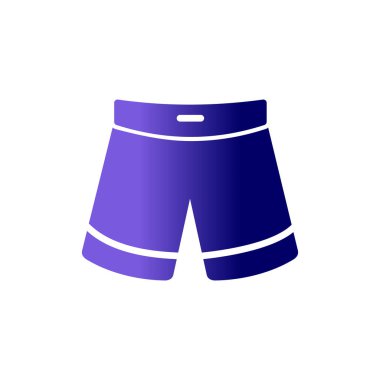 İnsan şort simgesinin vektör illüstrasyonu