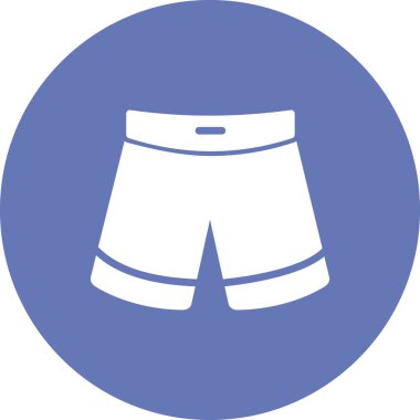 İnsan şort simgesinin vektör illüstrasyonu