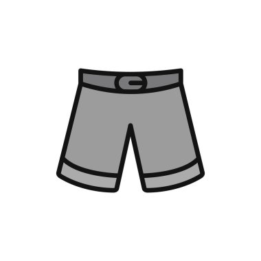 İnsan şort simgesinin vektör illüstrasyonu