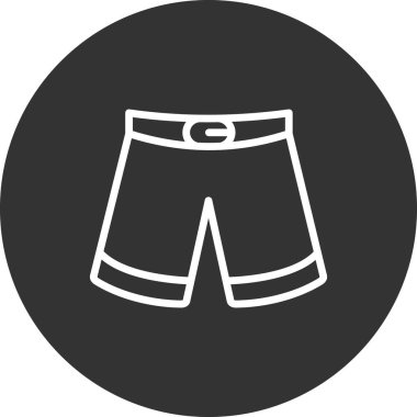 İnsan şort simgesinin vektör illüstrasyonu