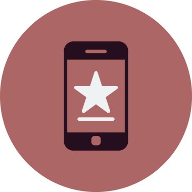 Akıllı telefon simgesi, vektör illüstrasyon tasarımı