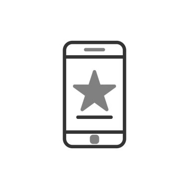 Akıllı telefon simgesi, vektör illüstrasyon tasarımı