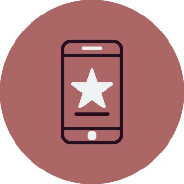 Akıllı telefon simgesi, vektör illüstrasyon tasarımı