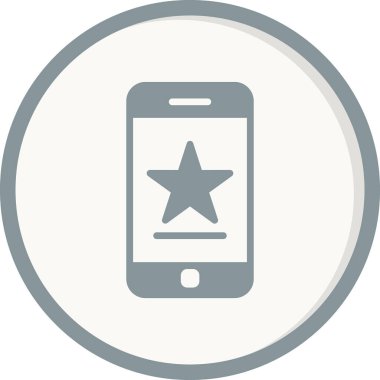 Akıllı telefon simgesi, vektör illüstrasyon tasarımı