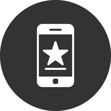 Akıllı telefon simgesi, vektör illüstrasyon tasarımı