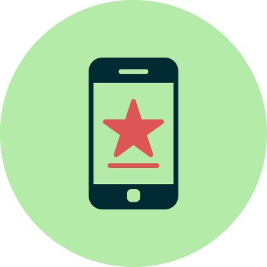 Akıllı telefon simgesi, vektör illüstrasyon tasarımı