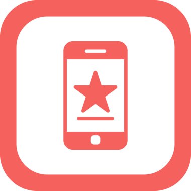 Akıllı telefon simgesi, vektör illüstrasyon tasarımı