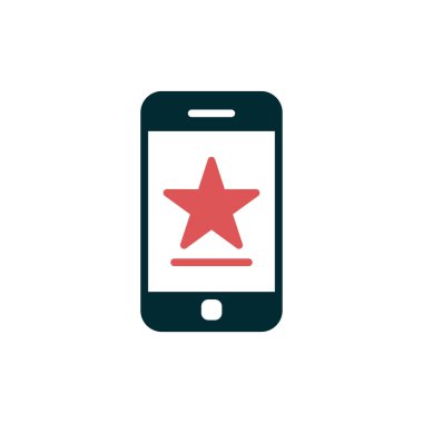 Akıllı telefon simgesi, vektör illüstrasyon tasarımı