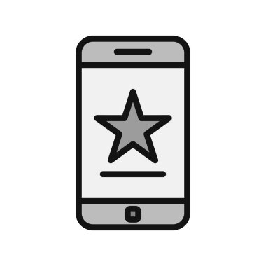 Akıllı telefon simgesi, vektör illüstrasyon tasarımı